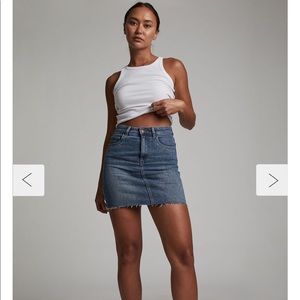 Cotton on denim skirt
